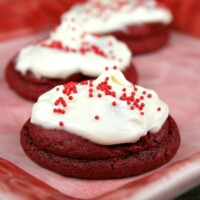 Red Velvet Cookies with Cream Cheese Frosting