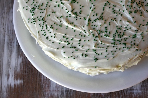 Green Velvet Cheesecake Cake