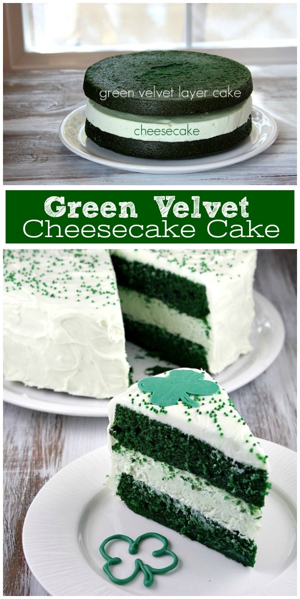 green velvet cheesecake cake
