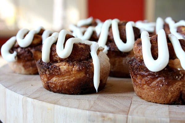 No Yeast Cinnamon Rolls with Cream Cheese Frosting