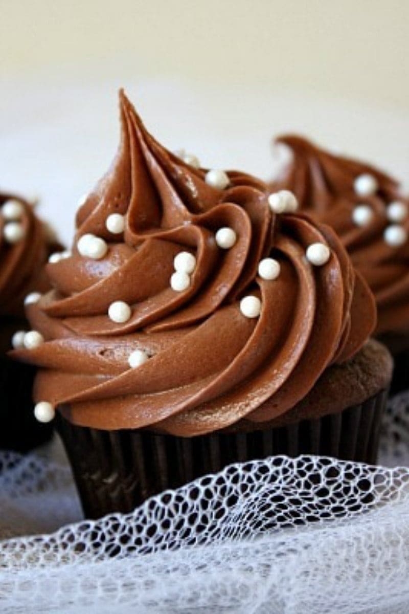 Chocolate Wedding Cupcakes