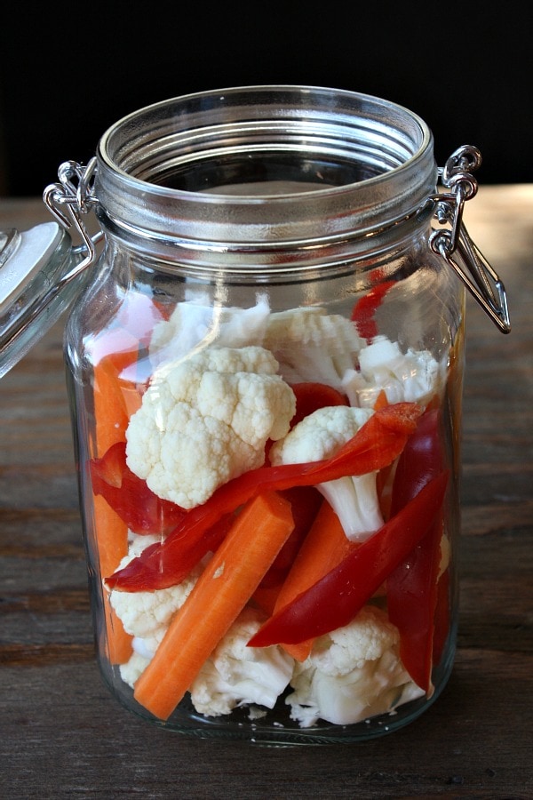 Easy recipe for Pickled Cauliflower - recipe from RecipeGirl.com