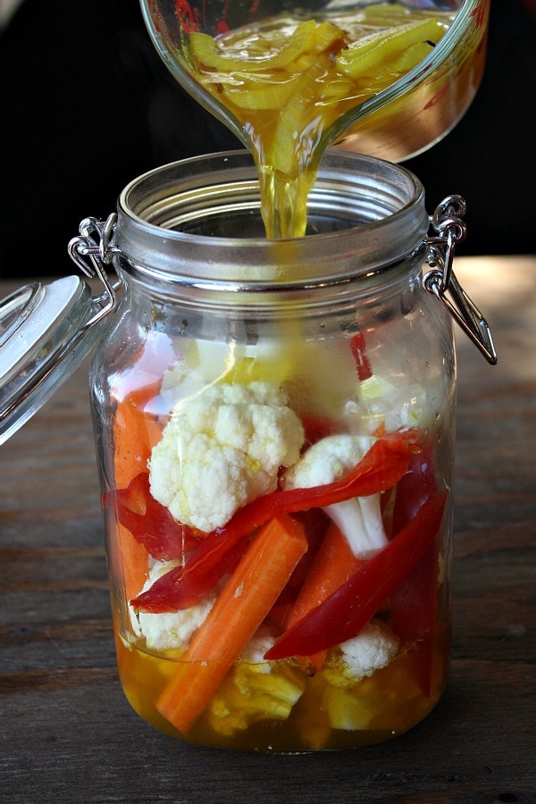 Easy recipe for Pickled Cauliflower - recipe from RecipeGirl.com