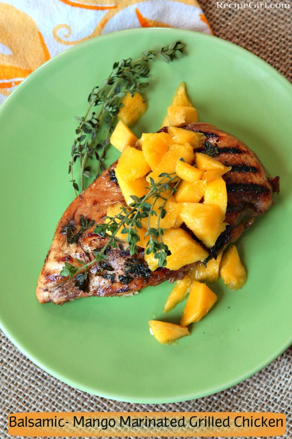 Balsamic Mango Marinated Grilled Chicken - Recipe Girl