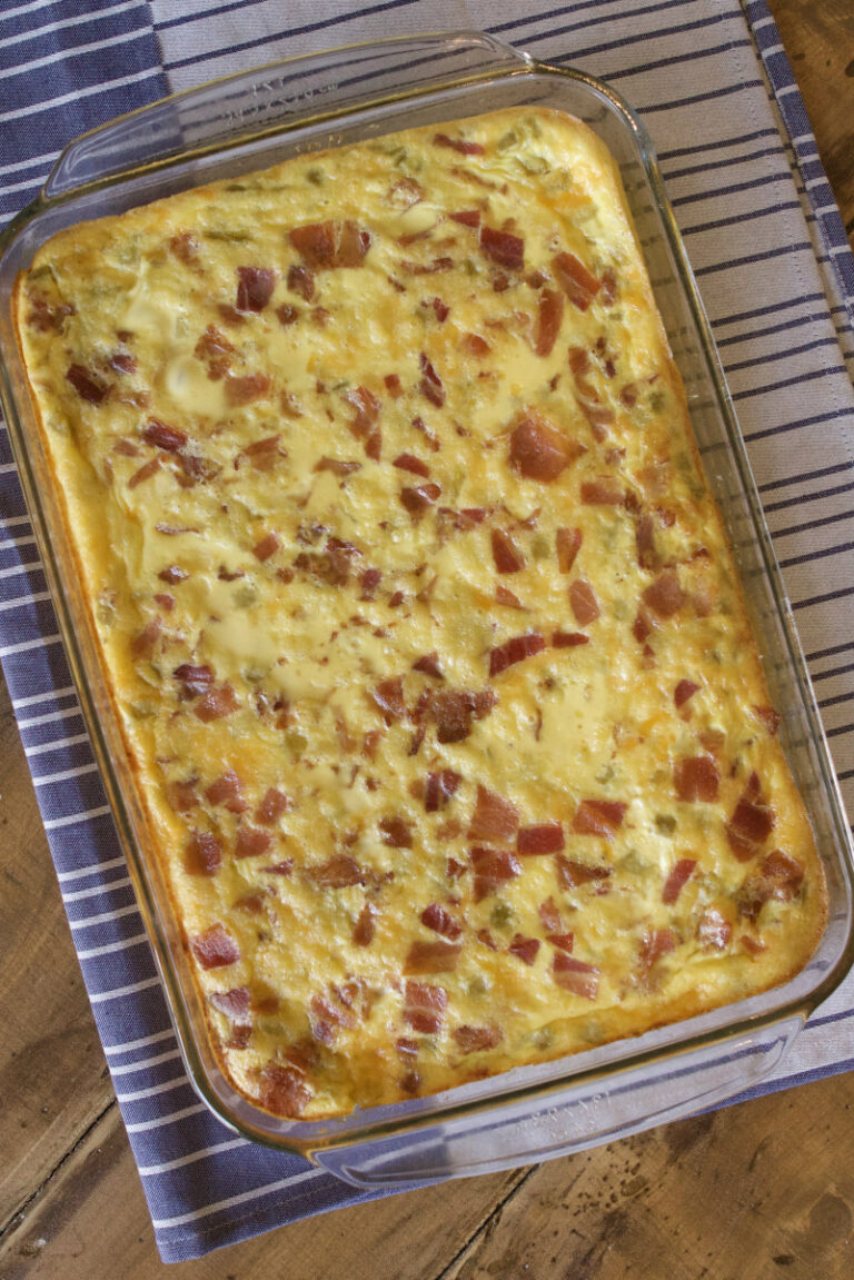 Green Chile and Cheese Egg Bake Recipe Girl