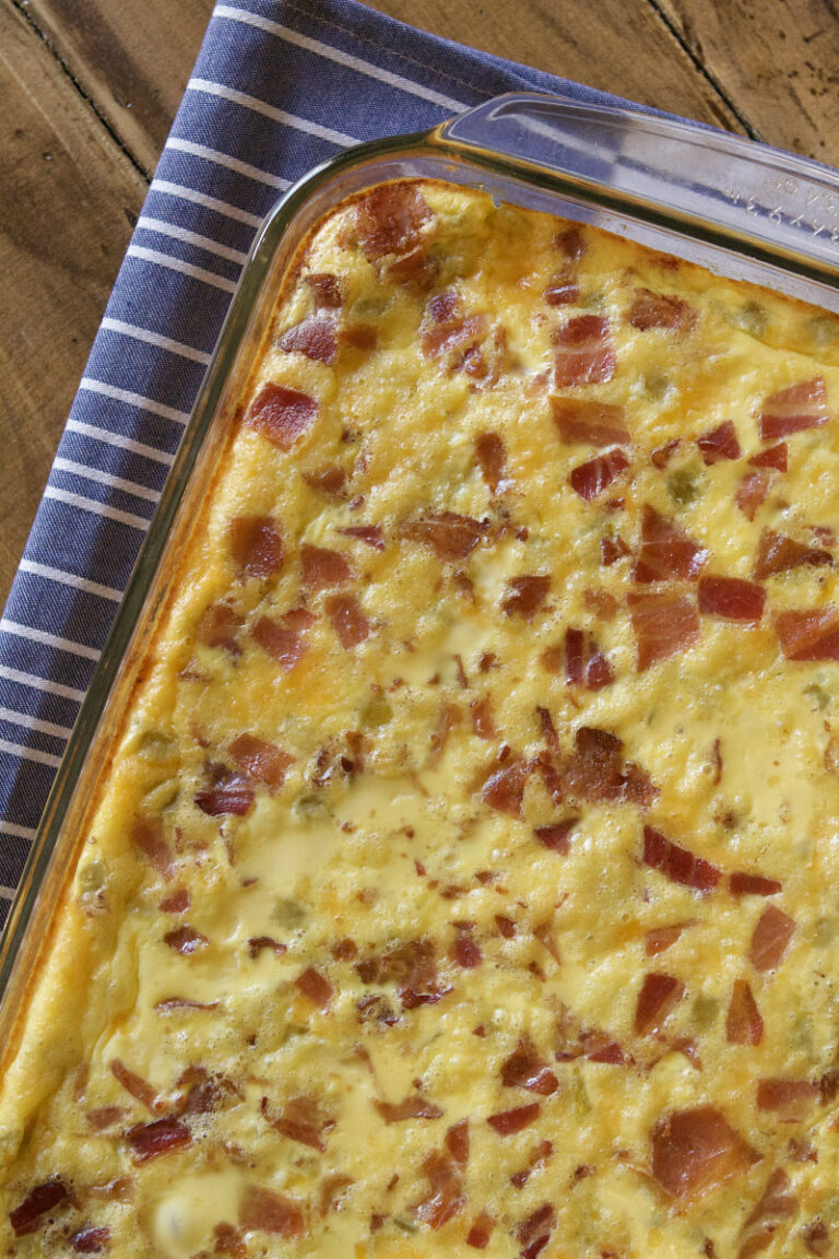 Green Chile and Cheese Egg Bake Recipe Girl