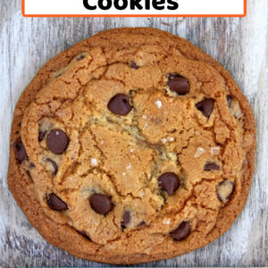 pinterest image for new york times chocolate chip cookies