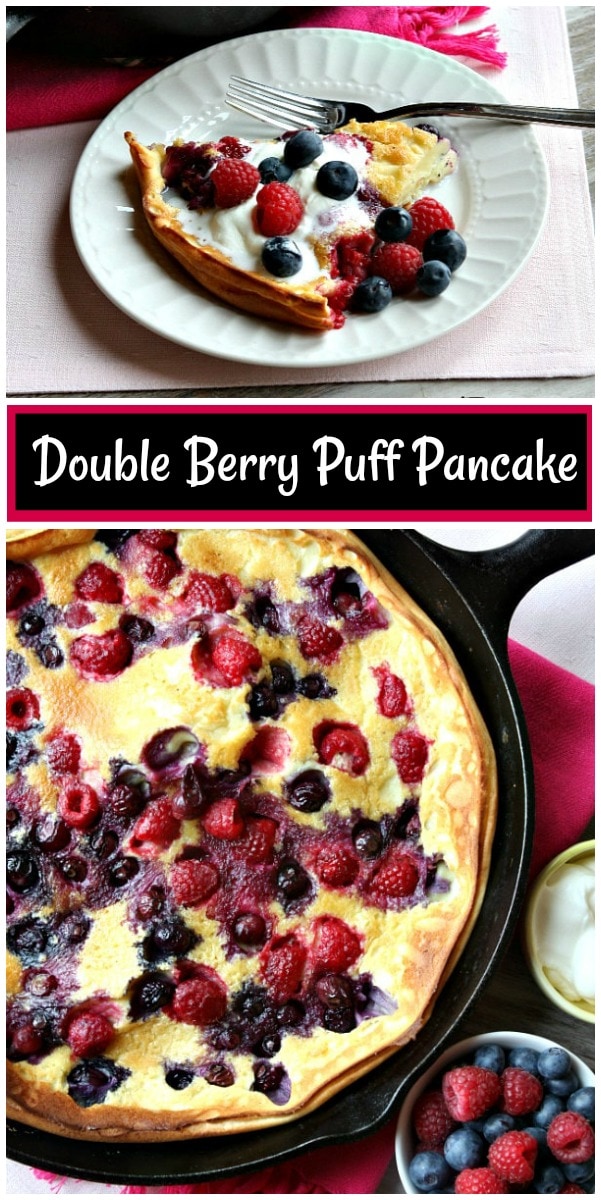 Double berry puff pancake