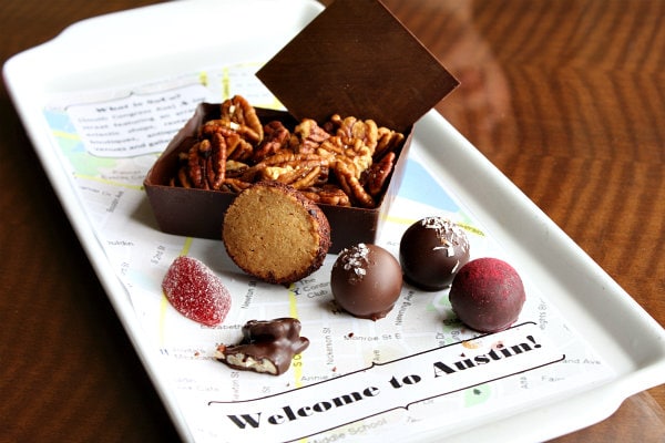 happy hour snacks on platter four seasons austin