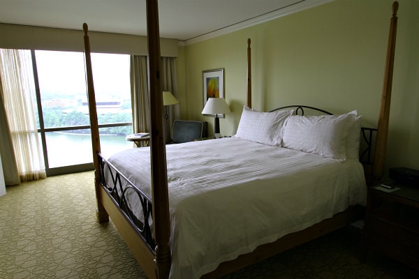 bed in suite at four seasons austin