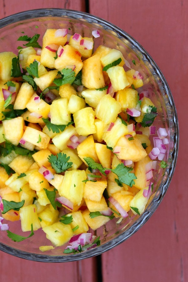 Pineapple Peach Salsa