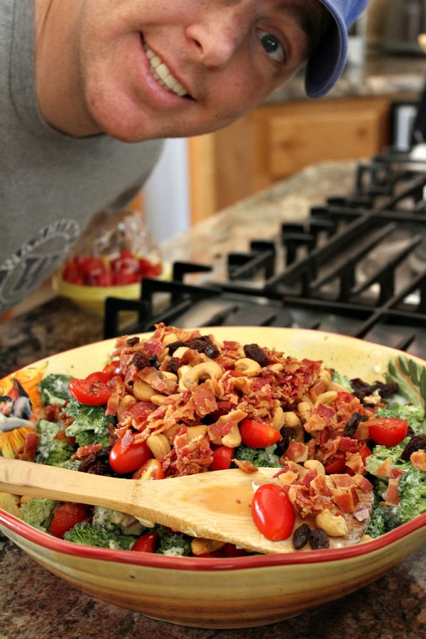 Preparing Broccoli Salad