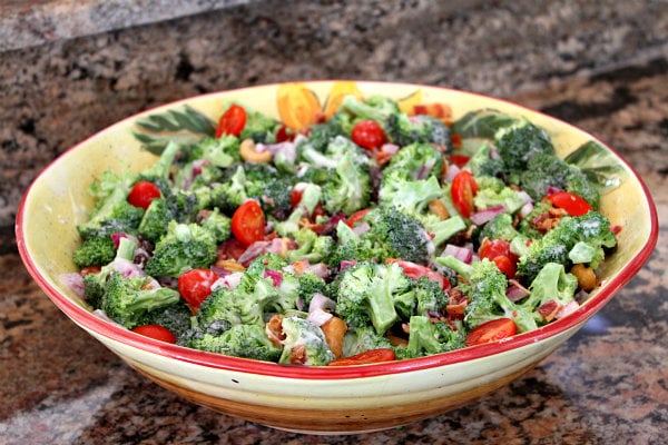bowl of Broccoli Salad