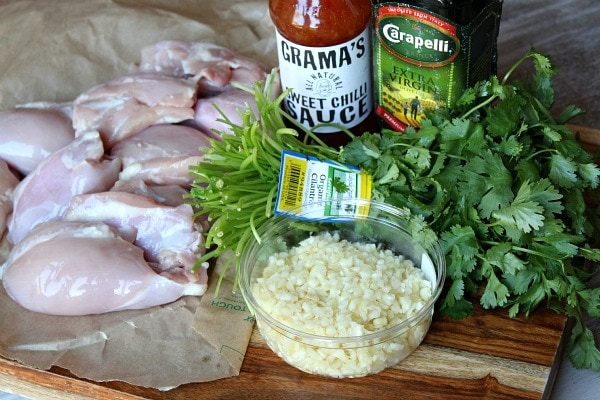 Ingredients needed for Cilantro Chicken 