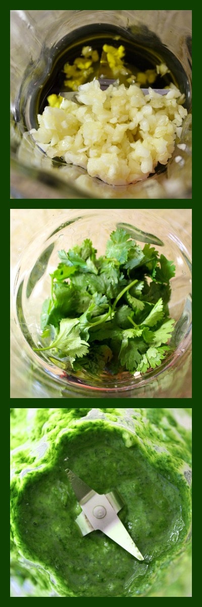 Easy Grilled Cilantro Chicken recipe from RecipeGirl.com #easy #grilled #cilantro #chicken #thighs #recipe #RecipeGirl how to make Cilantro Chicken