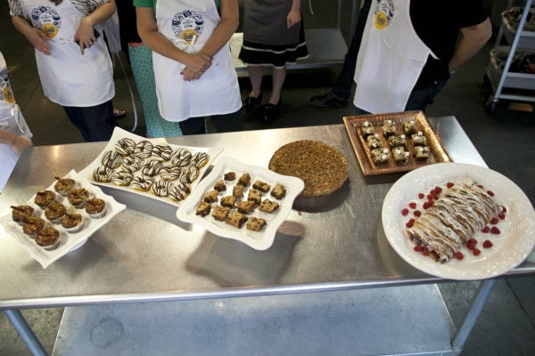 baked goods displayed