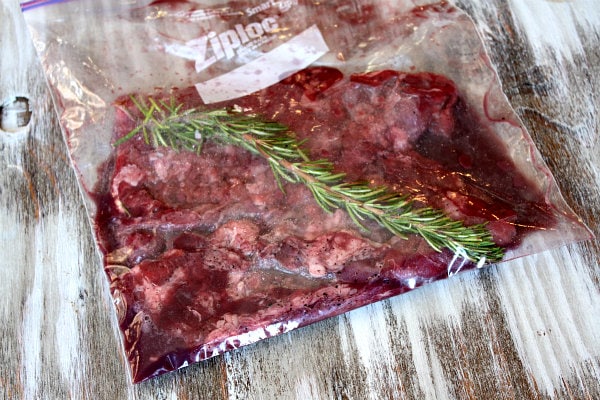 Grilled Skirt Steak Marinating Skirt Steak Marinating in bag