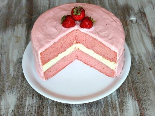 Strawberry Cheesecake Cake Recipe Girl