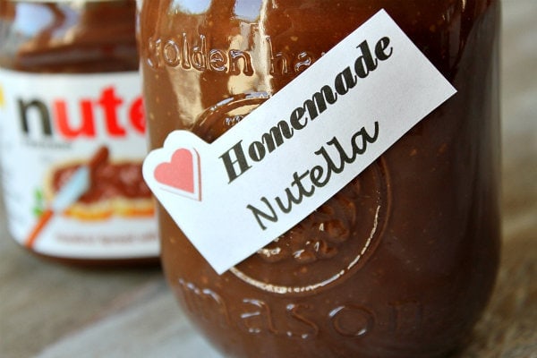 Homemade nutella shop