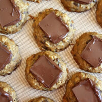 pumpkin oatmeal candy bar cookies