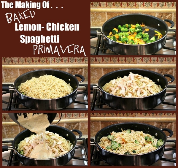How to make Baked Lemon Chicken Spaghetti Primavera