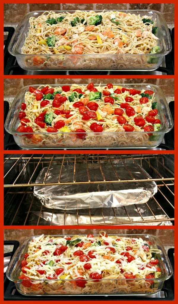 How to bake Baked Lemon Chicken Spaghetti Primavera