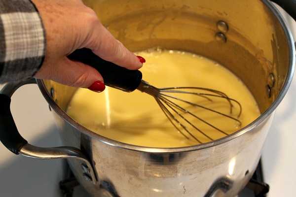 Making Chocolate Cream Pie Filling