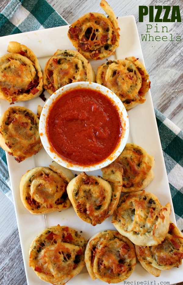 Pizza Pinwheels served with Pizza Sauce