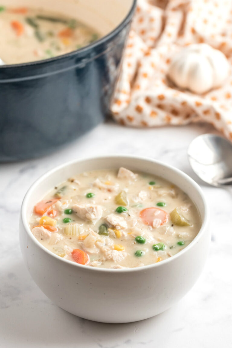Creamy Chicken and Rice Soup Recipe Girl