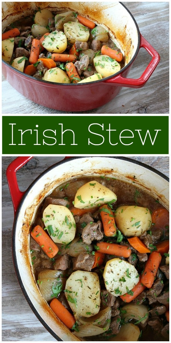 Irish Stew recipe from RecipeGirl.com #irish #stew #recipe #RecipeGirl Irish Stew pinterest image