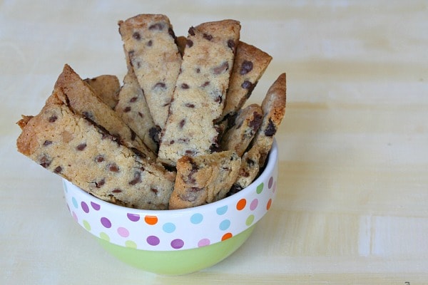 Chocolate Chip Toffee Strip Cookies 