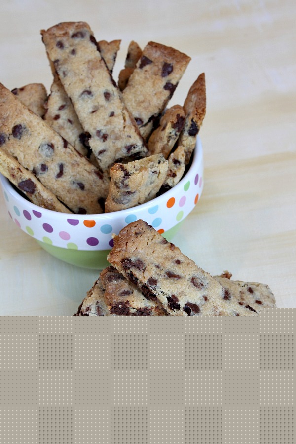 Chocolate Chip Toffee Strip Cookies
