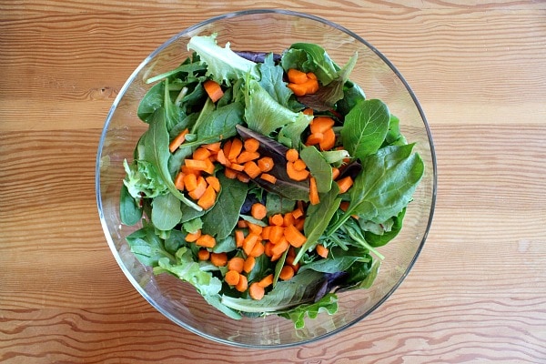 Easy Gourmet Salad recipe from RecipeGirl.com #easy #gourmet #salad #recipe #RecipeGirl Preparing Easy Gourmet Salad