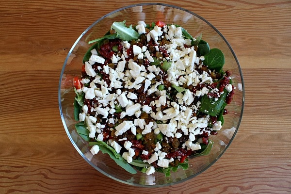 Easy Gourmet Salad recipe from RecipeGirl.com #easy #gourmet #salad #recipe #RecipeGirl Preparing Easy Gourmet Salad