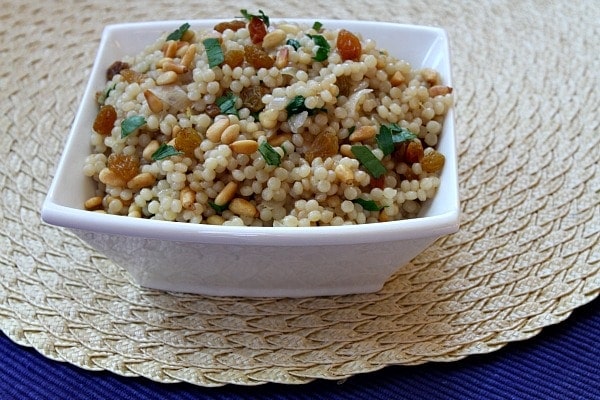 Israeli Couscous with Pine Nuts and Parsley