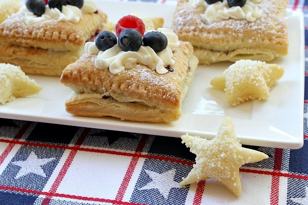 Patriotic Red, White and Blue Pastries