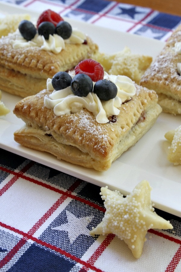 Red, White and Blue Patriotic Pastries -- RecipeGirl.com