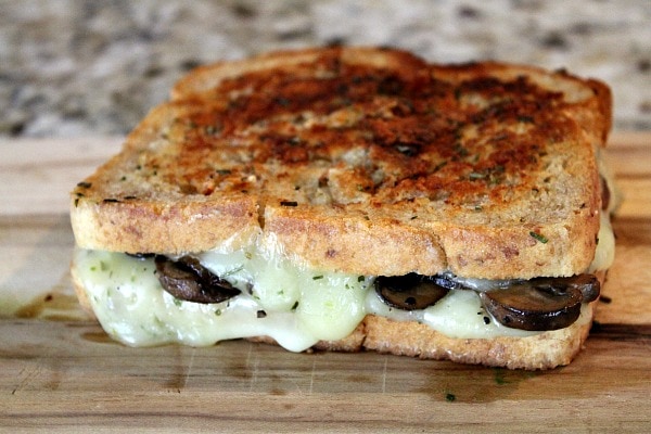 Mushroom Grilled Cheese with Balsamic Caramelized Onions 12