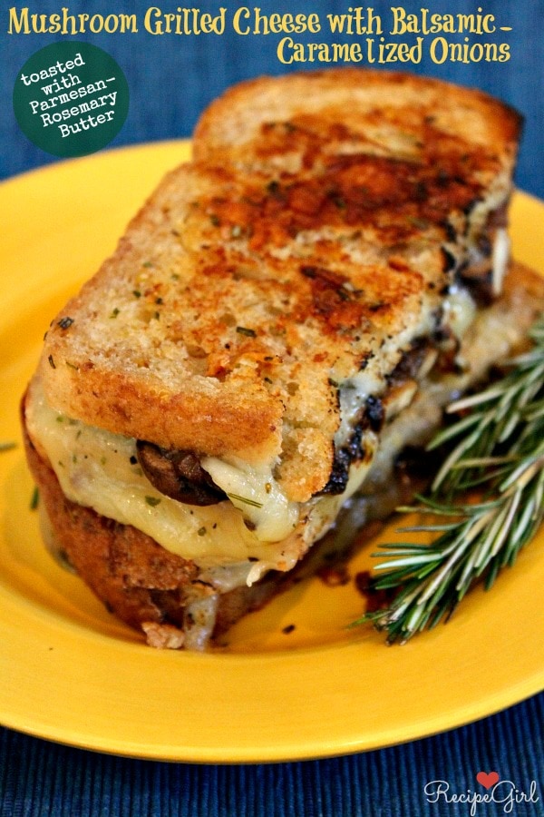 Mushroom Grilled Cheese with Balsamic Caramelized Onions 15