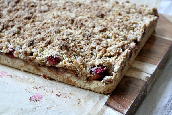 Peach and Raspberry Pie Bars 11