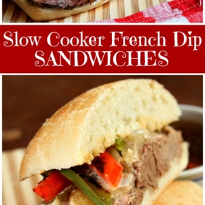 Slow Cooker French Dip Sandwiches