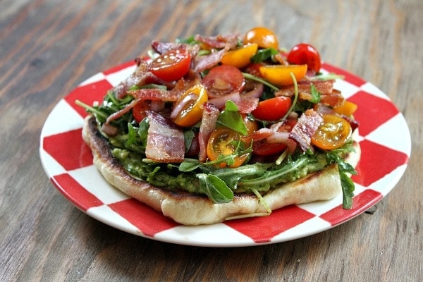 Bacon Avocado Griddle Pizzas