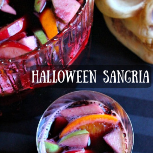 pinterest image for Halloween Sangria