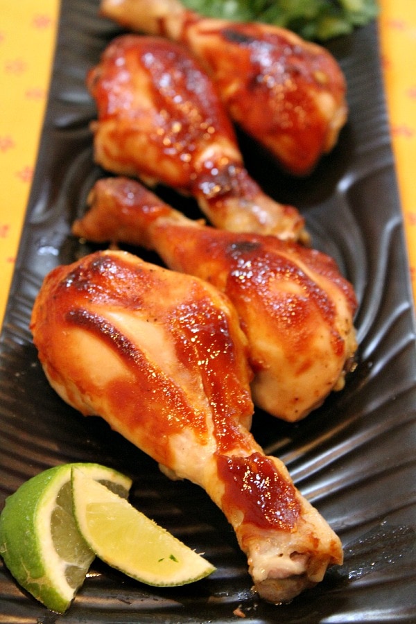 Hoisin Chicken Drumsticks - from RecipeGirl.com