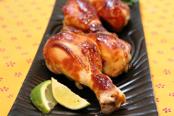 Hoisin Chicken Drumsticks - from RecipeGirl.com