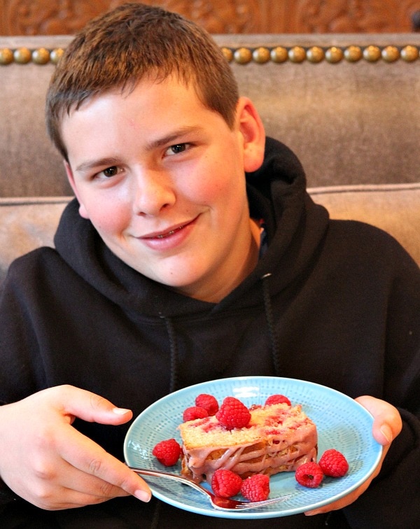 Raspberry Cinnamon Loaf Cake - Made with Love