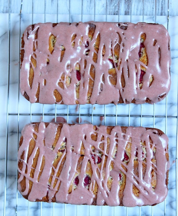 Raspberry- Cinnamon Loaf Cake - RecipeGirl.com