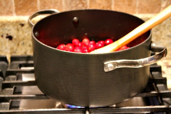 Cranberry Sauce in a pan