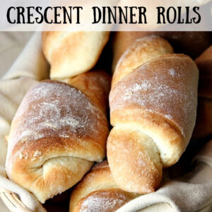 pinterest image for crescent dinner rolls