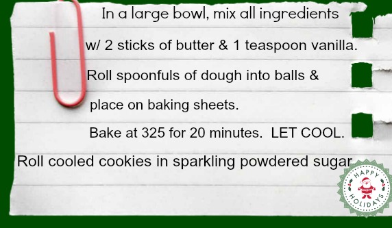 Chocolate Snowball Cookies Directions